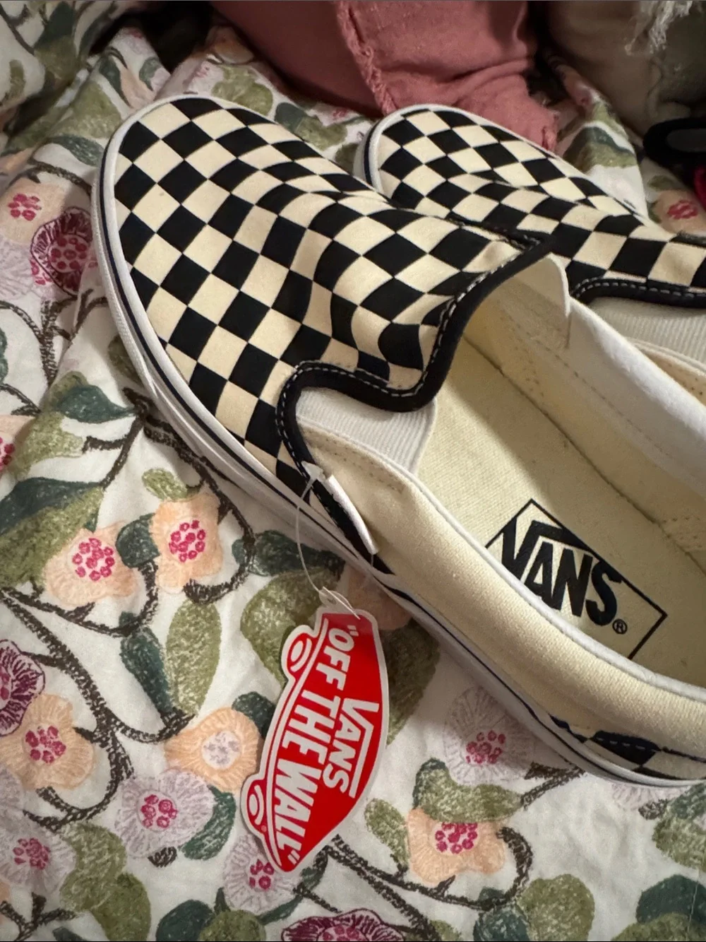 Vans Checkerboard Slip-On Sneakers - Black & White